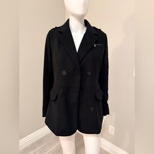 Forever 21 Classic Black Pea Coat